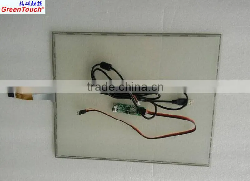 GreenTouch 17 inch 5 Wire Resistive Touch Screen Replacement with EXW Price