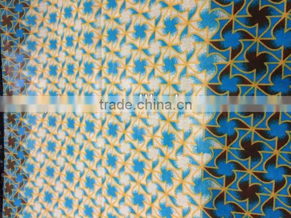 T/C 65/35 wax printed fabric 32*32 68*68 57/58''