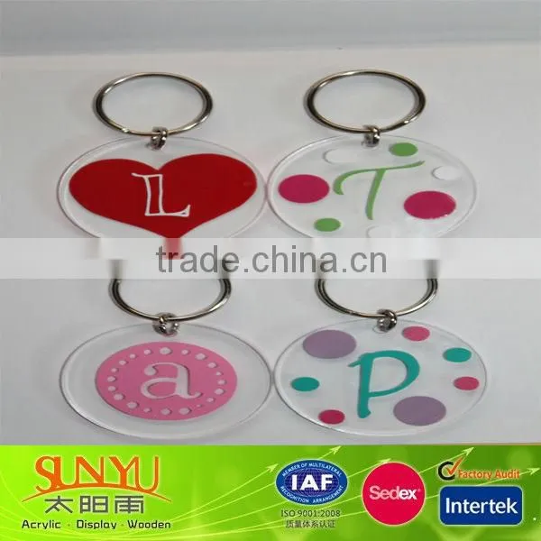 Acrylic cute shoe keychain