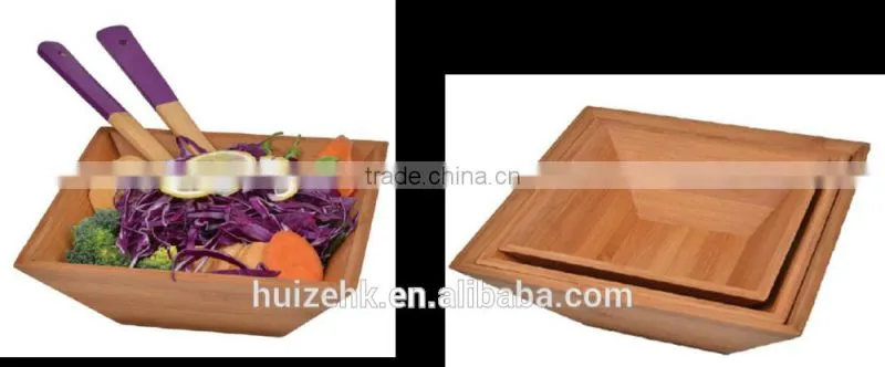 Bamboo Salad Bowls set
