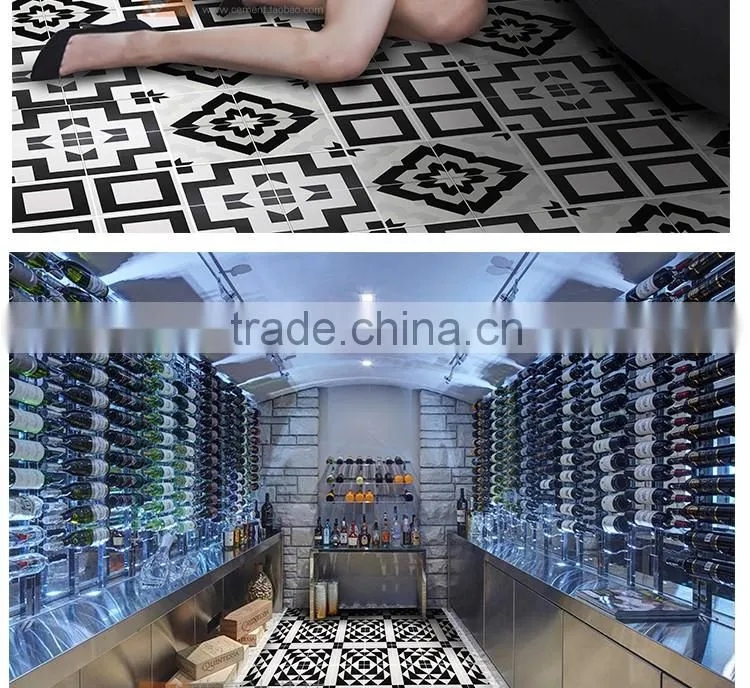 200*200mm black color moroccan ceramic floor tile Hot sale cheap