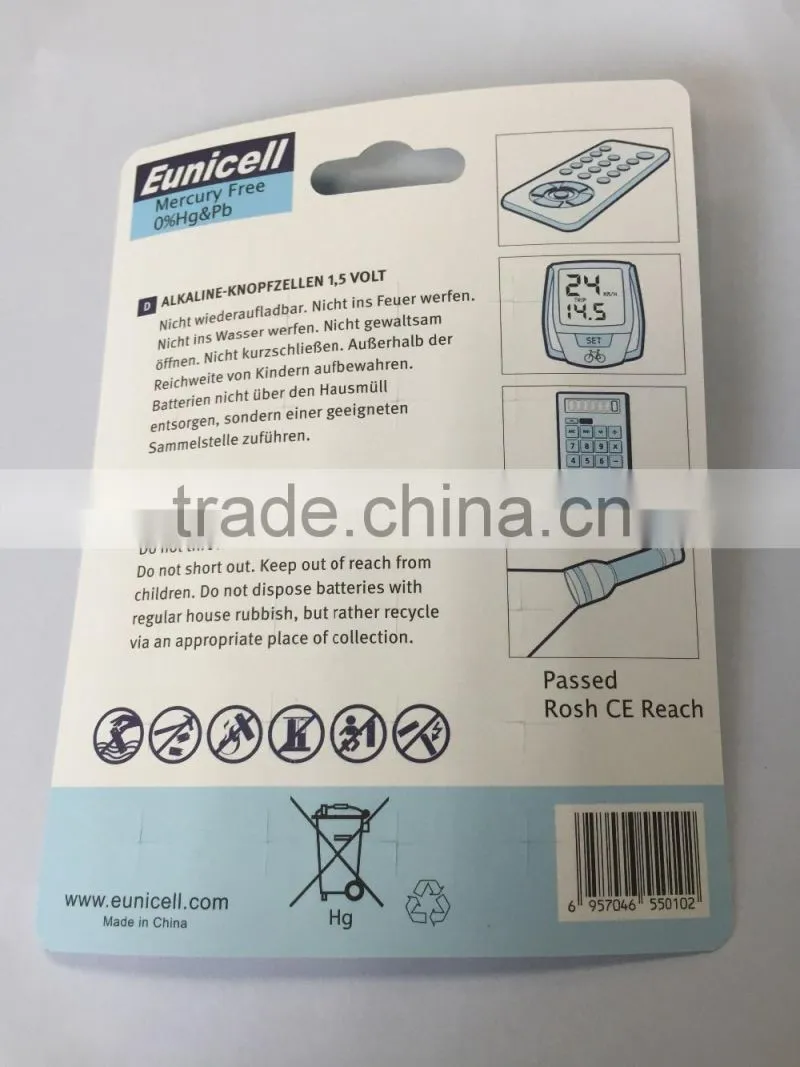 24 PACK Mercury Free 0% hg pb lr44 button cell alkaline battery AG13 manufacturer