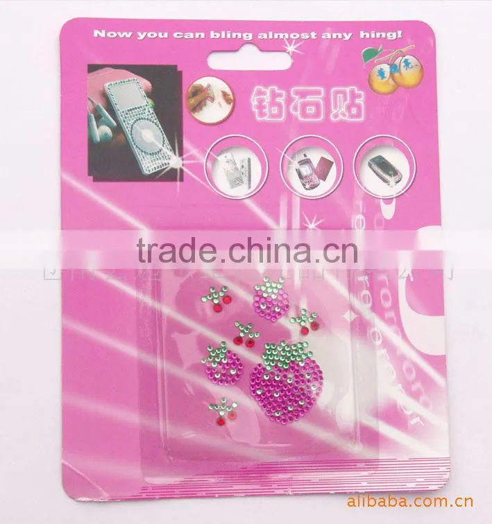 mobile phone bling crystal diamond sticker rhinestone acrylic sticker multi-style/acrylic sticker
