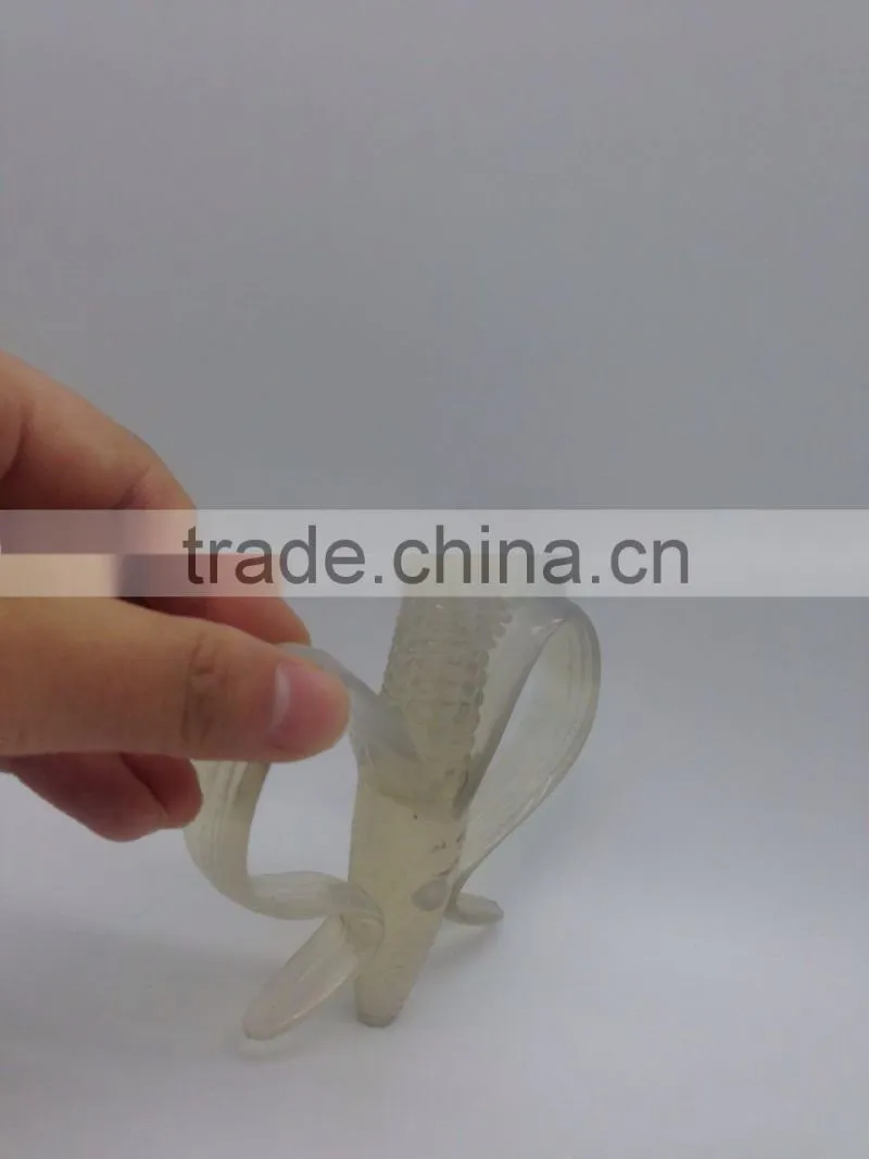 factory customize baby teether corn teether silicone teether