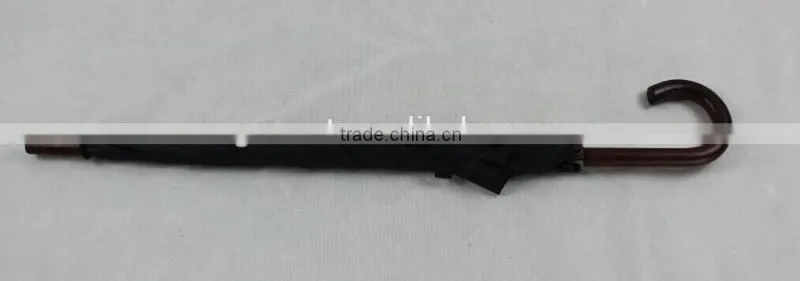 23 inches black color custom made auto open straight umbrella