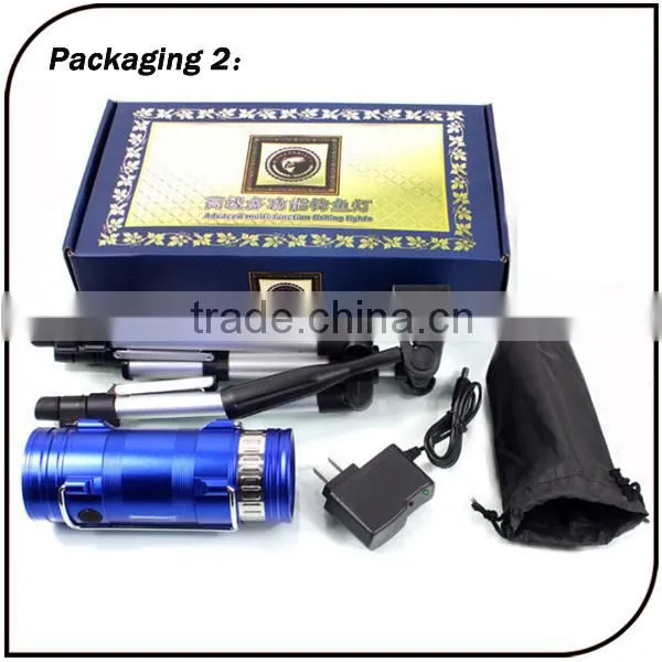 High-tech 10W waterproof 180lumen high power fishing light With Bait Light Tripod Stand