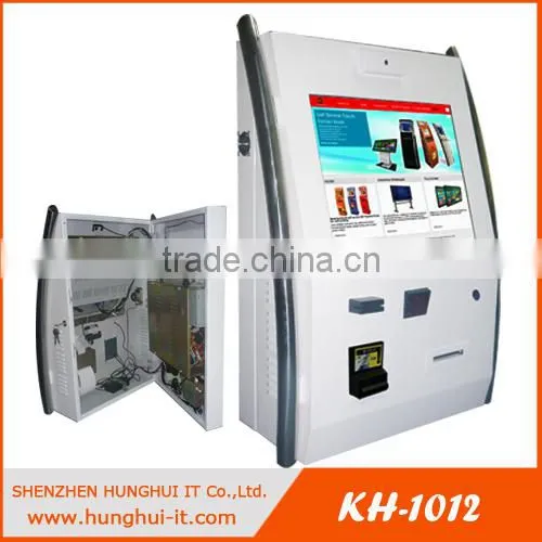 High Quality Wall Mounted Internet Kiosk / Ticket Printer Touch Screen Kiosk / Wall Mount Information KIosk