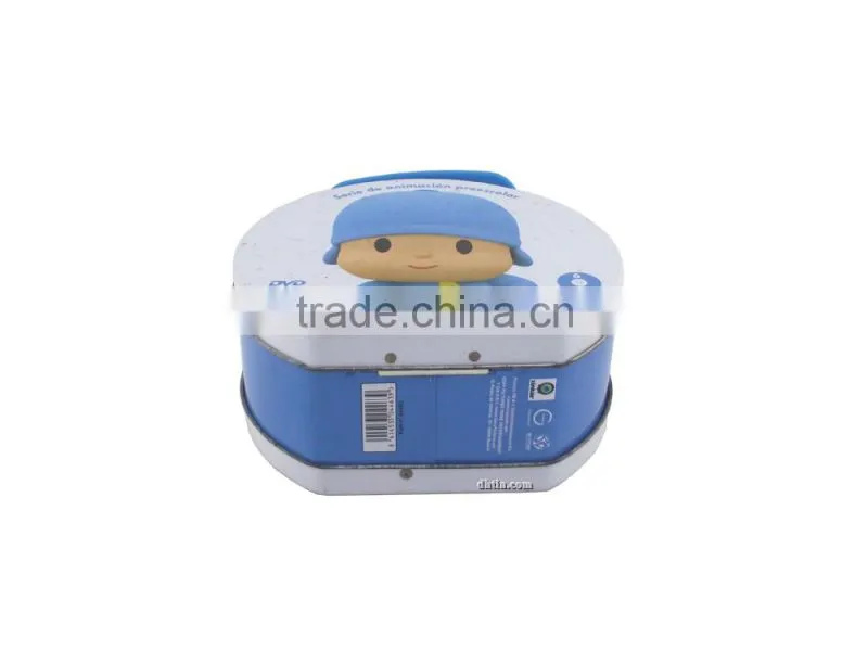 metal lunch box, tin lunch box, tin box with handle
