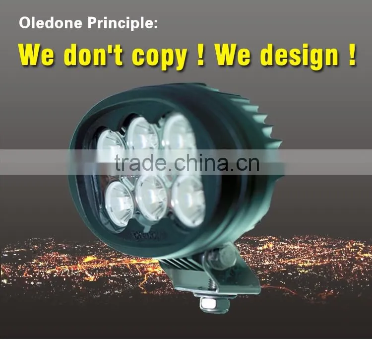 Factory direct offer Oledone IP68 super bright C ree 6" oval 60W Car racing LED work light