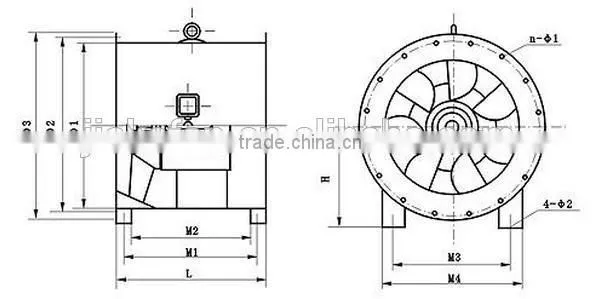 SWF Series Mixed Flow Fan/high pressure centrifugal fan/factory ventilation blower fan/ventilator