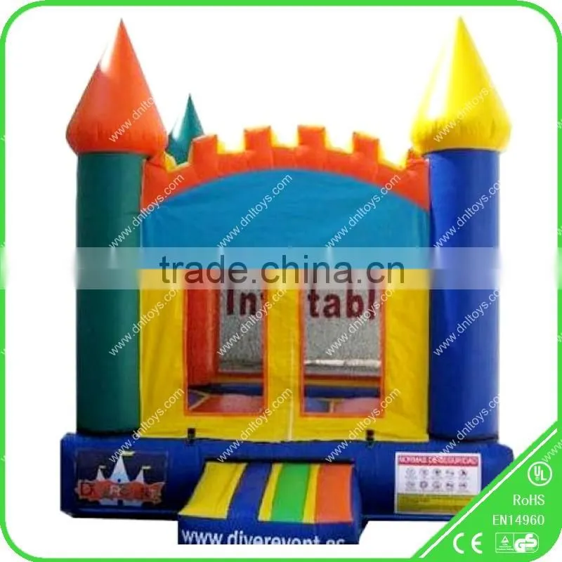 Used commerical Yellow style Inflatable bouncer for sale