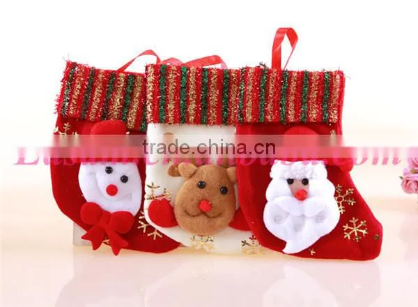 High quality bulk christmas stockings wholesale christmas decorations