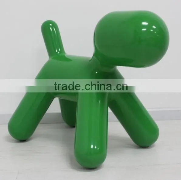 green puppy chair