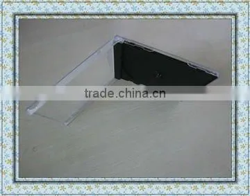 10.4mm single black tray clear CD case