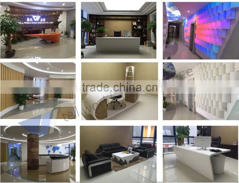 High quality acrylic solid surface boardroom table/meeting room table/conference table socket