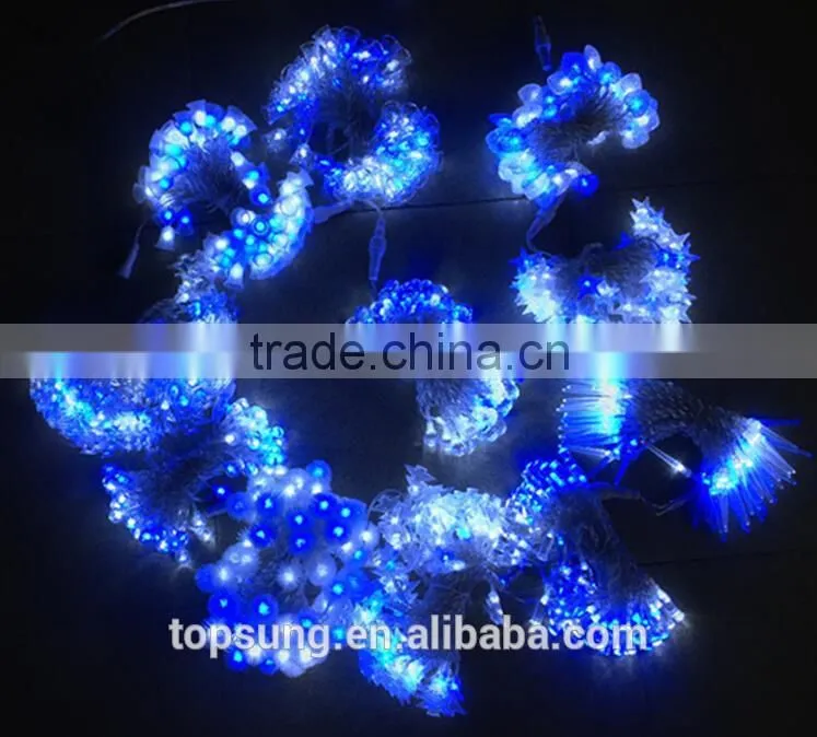 Strong PVC 68 leds white outdoor string lighting for outdoor