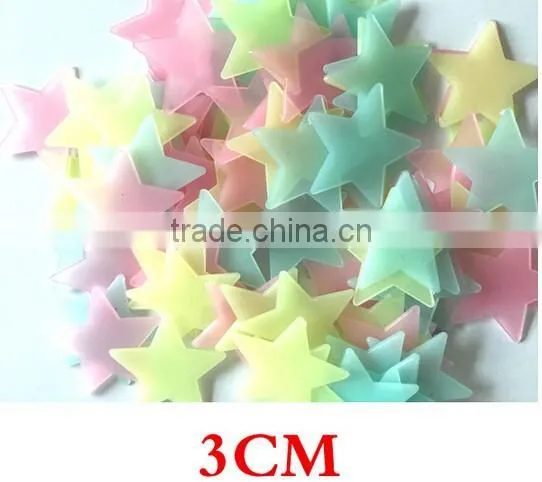 Hot Glow in the Dark Bedroom Sticker Wall Art Star Moon Decor DIY Stickers