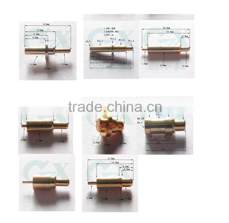 smt precision brass pogo pin electrical pogo pin connector