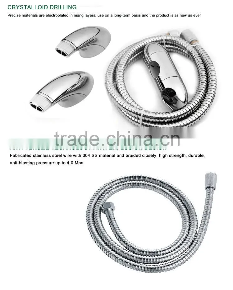 JOMOO new WaterMark certificationThree-function chrome finished shower set with hose, wall bracket