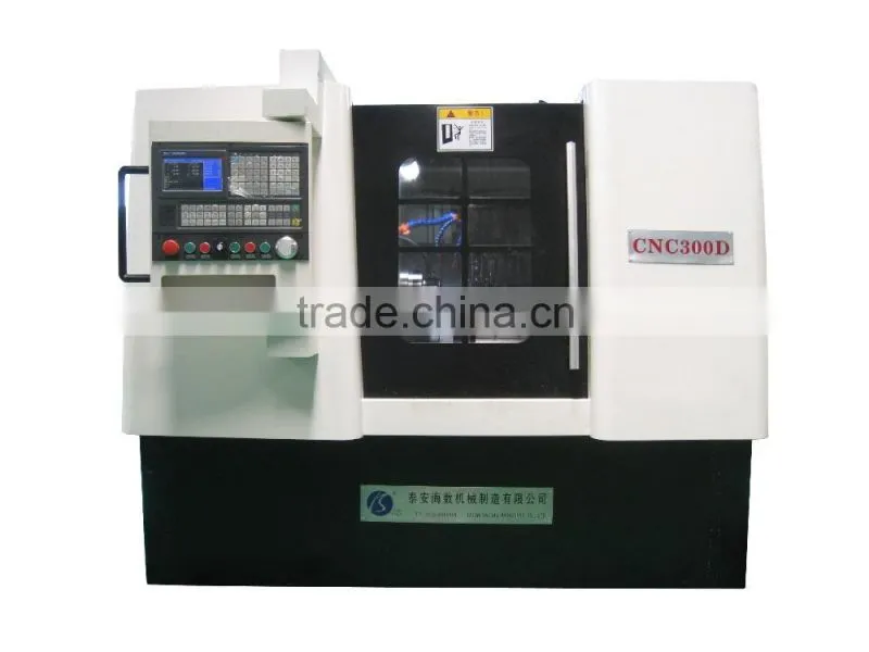 CNC300D cnc lathe metal cutting machine with power milling head