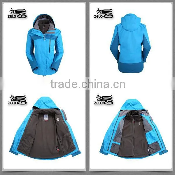 2015 new style jacket outdoor jacket 3 in 1