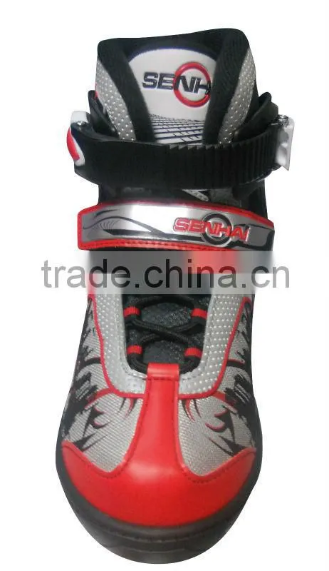 2015 HOT SALE INLINE ROLLER SKATES SHOES ALUMINUM FRAME WITH PU WHEELS PP STOPPER ABEC-5 BEARINGS