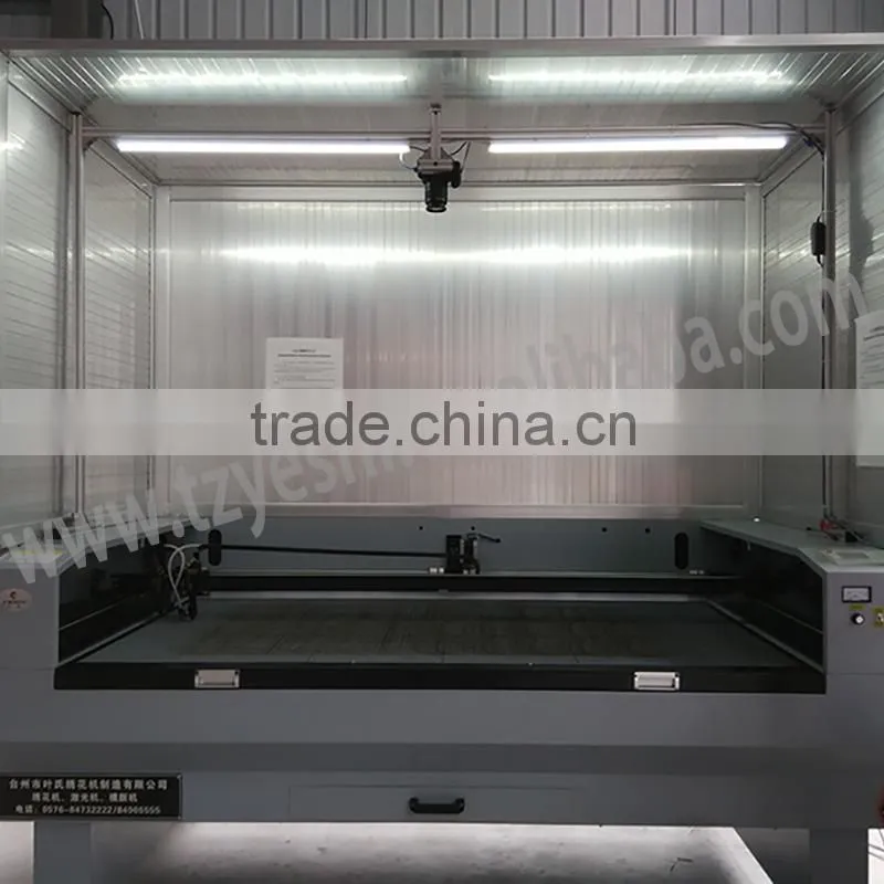CCD new technology big area computerized fabric laser cutting machine