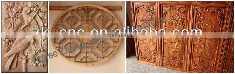3 Tools 3 Spindles Auto Changer Wood CNC Router Changing 3 Spindles With Original NcStudio System Dust Collector ZK-1325
