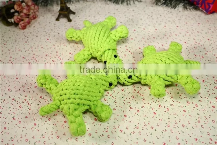 Turtle shape rope dog toys manufacturers