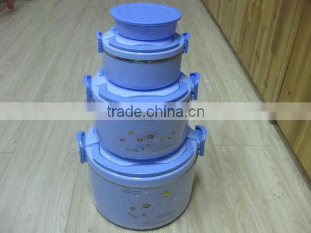 durable plastic insulation barrels with dinner set