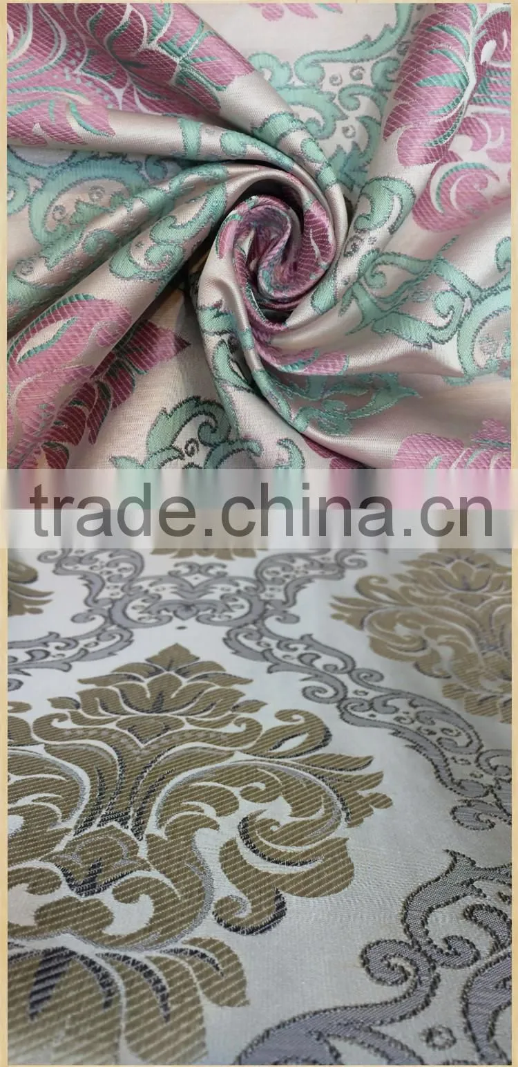 classic pattern, pink light bright color 20-year factory high quality creative soft fabrics for curtain/ sofa/cushion