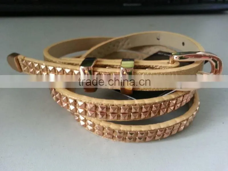 Western style customized mens canvas belt