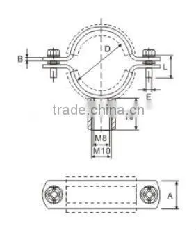 welding clamps M8+10 with rubber