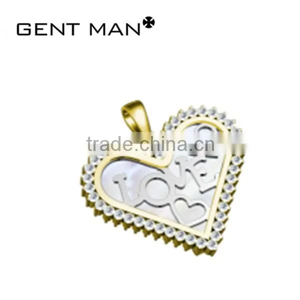 hot selling plated rose gold pendant design beautiful jewelry pendant necklace