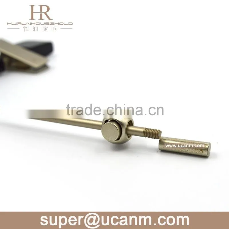 HRW-U36GB luxury lotus wood skirt hanger with long hook
