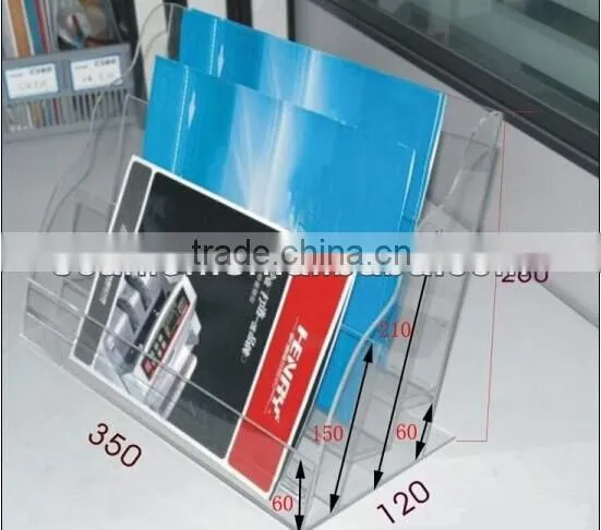 Acrylic counter book display racks