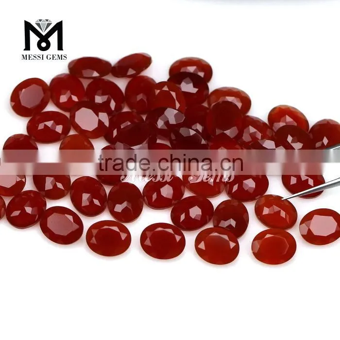 Wholesale Oval 8x10 Red Agate Beads