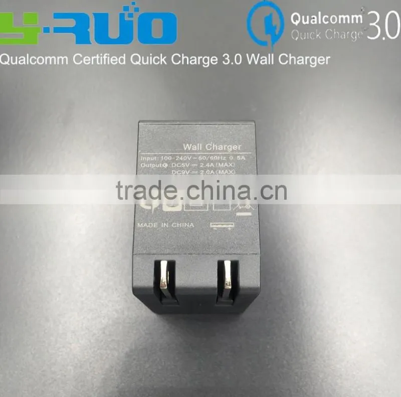 Alibaba express usa qualcomm certified quick charge QC 3.0 travel Charger output for Samsung galaxy S 6, google nexus 6