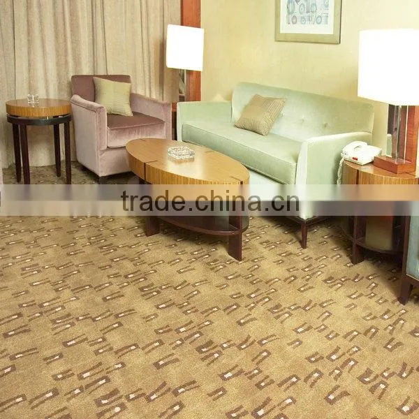 Graceful hotel Axminster carpet with flower pattern