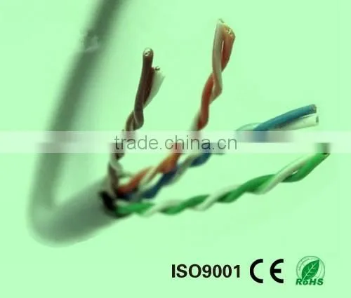 Network cable UTP cat5e , lan cable with 4 pair 0.50mm conductor