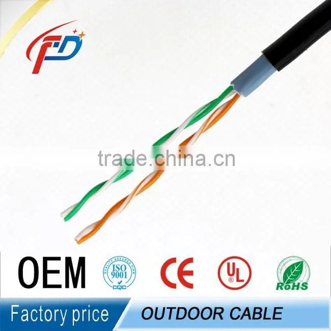 4 Wire Indoor/Outdoor Telephone Cable copper conductor 100m/roll
