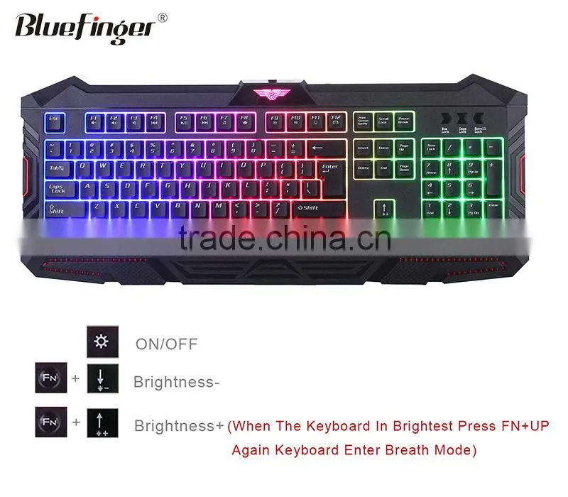 Shenzhen factory usb led backlit keyboard for computer
