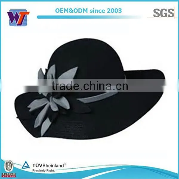 2015 hot sale fashion high quality woman wool felt hat