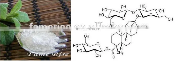 100% pure natural sweetener 80% rebaudioside A stevia leaf extract stevia extract RA80%