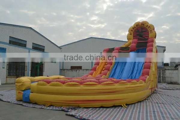 2016 hot sale PVC giant inflatable water pool slide