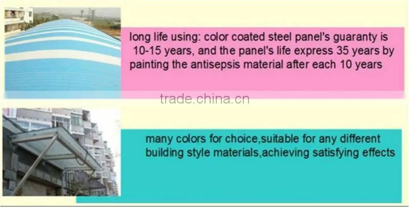 green aluminum zinc coated tile in construction