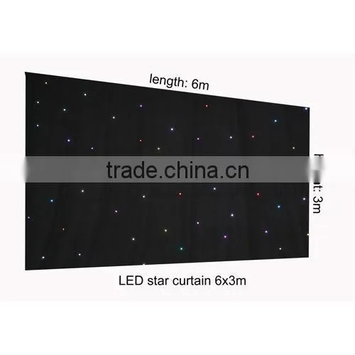 2014 HOT Sell 6*3m RGB led star cloth