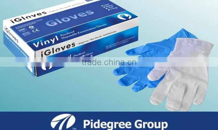 Top Quality malaysia vinyl gloves disposable for food