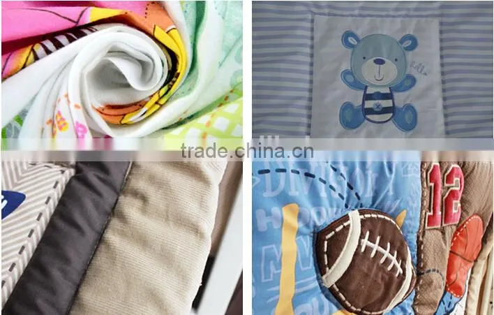 Hi Sprout Embroidery Design Baby Crib Nursery Bedding Set