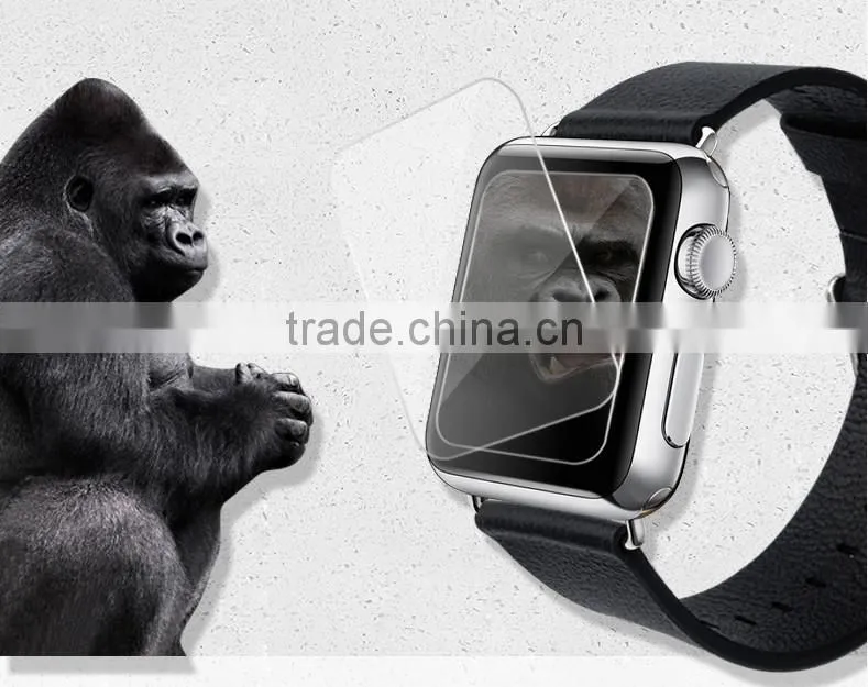 Free sample tempered glass screen protector for apple watch screen 2015 new arriaval